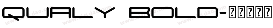 Qualy Bold字体转换